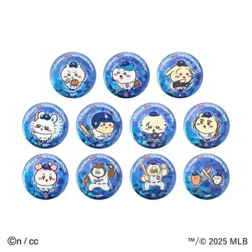 치이카와 x MLB TOKYO SERIES 홀로그램 캔뱃지 전 11종입