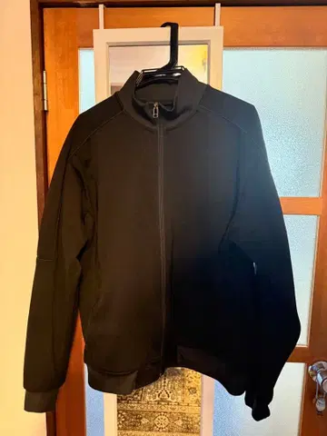 STRUCTURE 블랙 풀 집업 자켓