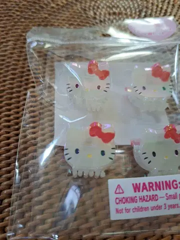 산리오 헬로키티 HELLO KITTY 미니 헤어 클립 4P