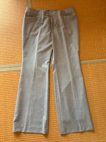 그레이 스트라이프 플레어 팬츠 원가 16,000엔