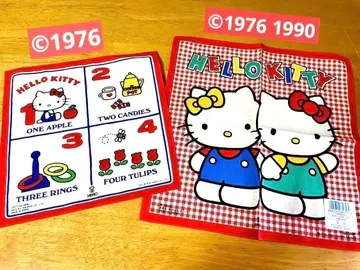 [레어] 헬로키티 손수건 산리오 1976 1990년제 레트로