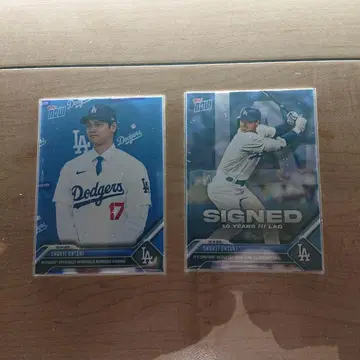 오타니 쇼헤이 topps now 다저스 2장 세트