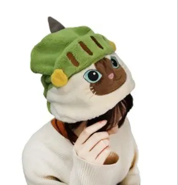 캡콤 스토어 몬스터 헌터 헤어 캡 오토모 아이루 동동이 고양이