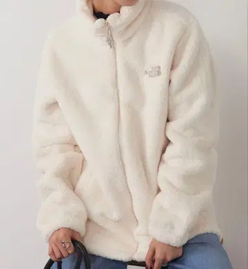 THE NORTH FACE 보아 플리스 집업 블루종 아이보리