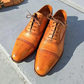 SCOTCH GRAIN 비즈니스 슈즈 25.5cm 브라운 세미 브로그