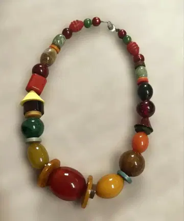 레어 [ 프랑스제 빈티지 비즈 ] 목걸이