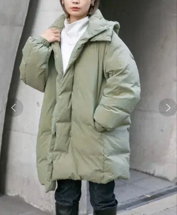 KBF 후디 미들 다운 자켓