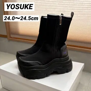 YOSUKE 요스케 통굽 스트레치 숏부츠 24.0~24.5cm