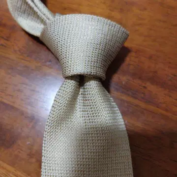 Franco Minucci 미누치 베이지 넥타이 솔리드 이탈리아제