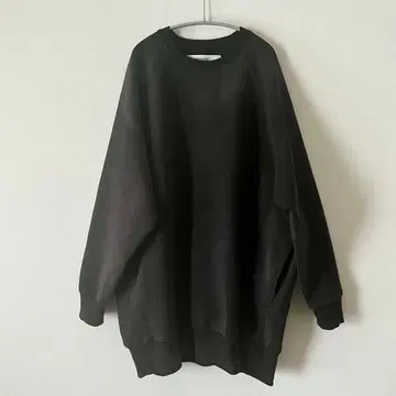 미사용 새상품 provoke 다크 그레이 오버 사이즈 맨투맨