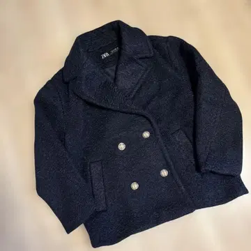 2024 완판템 ZARA 세미롱 기장 부클 코트