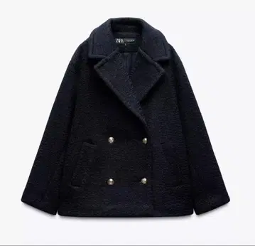 2024 완판템 ZARA 세미롱 기장 부클 코트