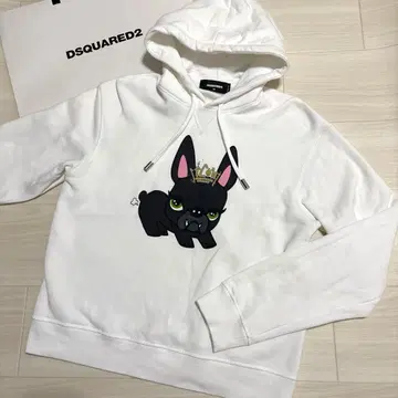 디스퀘어드 후드티 프렌치 불독