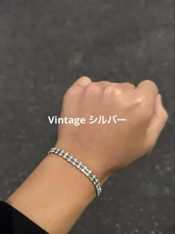 빈티지 실버 CZ 지르코니아 팔찌