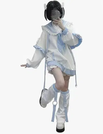 천사계 패션 저지 후드티