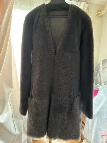 야마다야 페넬 리얼 무스탕 코트