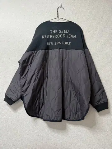 IRIEY 퀼팅 자켓 차콜 그레이 루즈한 사이즈 ichi