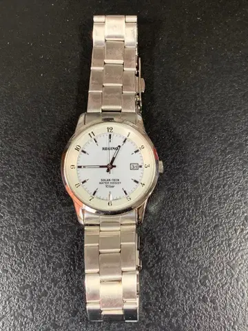 작동품 REGUNO 솔라 쿼츠 손목시계