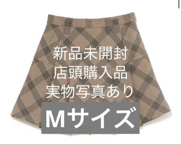 andmary Coco check mini pleats skirt M