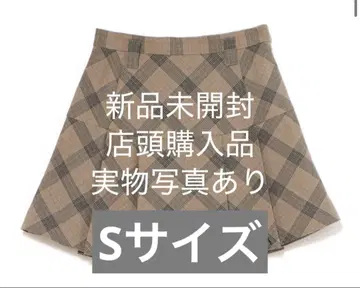 andmary Coco check mini pleats skirt S