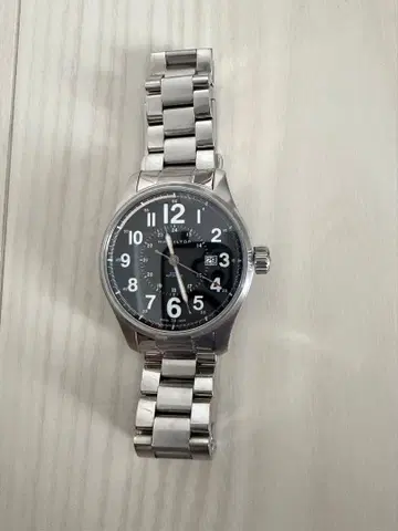 Hamilton 자동 와인딩 손목시계 블랙 정크제품