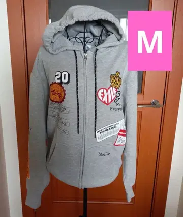 EXILETHE REASON 지퍼 후드티 그레이 MSize 새상품급