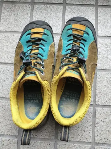 KEEN Jasper 아웃도어 신발 파랑/노랑/브라운