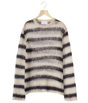 모헤어 스트라이프 풀오버