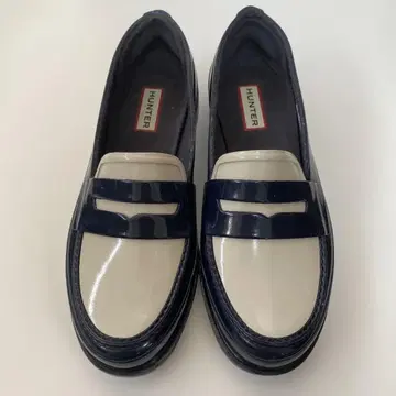 새상품급 헌터 레인 슈즈 오리지널 페니 로퍼 UK5 방수