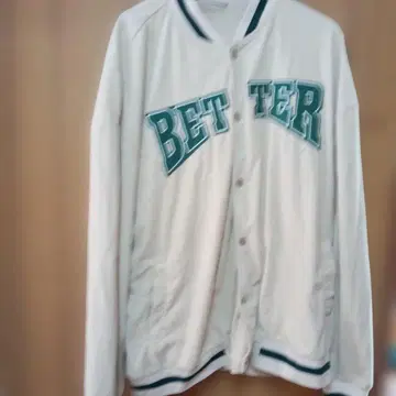 SHEIN BETTER 바시티 자켓 5XL 화이트