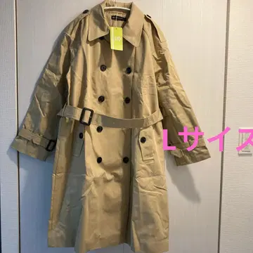 [ 트렌치코트 ] 베이지 트렌치코트 더블 브레스트 L 사이즈