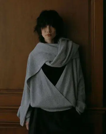 etretokyo 에트레토쿄 후디니 니트 스토 그레이