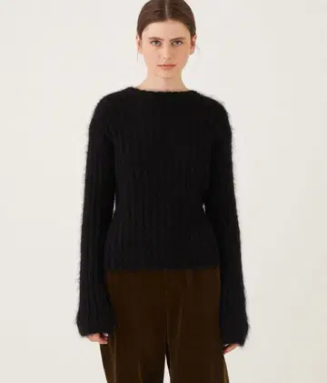 GALERIE VIE 키드모헤어 크루넥 풀오버