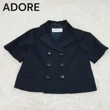ADORE 아도어 38 숏 자켓 반팔 블랙 코트