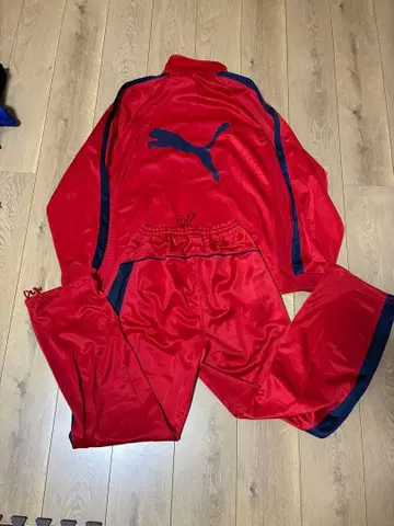 푸마 저지 레드 셋업 상하의