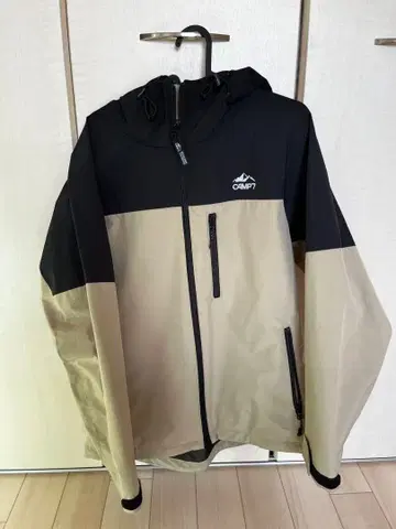 CAMP7 후드 부착 마운틴 후드티 M 베이지/블랙