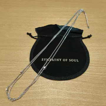 단종품 심퍼시 오브 소울 목걸이 실버925 스터드 체인