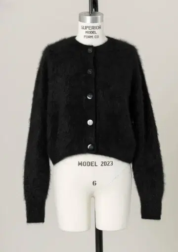 데레스 캐시미어 가디건 블랙