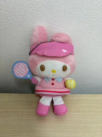 산리오 마이멜로디 테니스 라켓 마스코트 봉제 인형