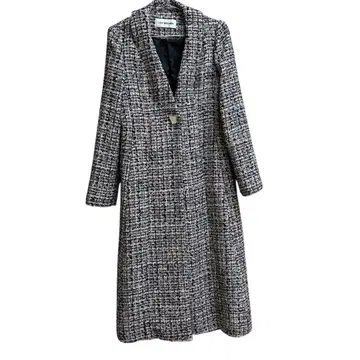 미사용 새상품 LILY BROWN 트위드 롱 코트 핑크 2번