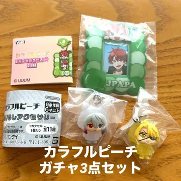 [ 3점 ] 컬러풀 피치 메지루시 액세서리 미니 사진 케이스