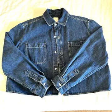 새상품급 spick & span 숏 데님 셔츠