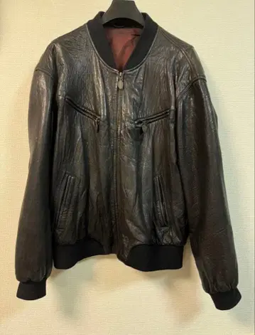 Caka vintage 플라이트 가죽 자켓 천연 가죽