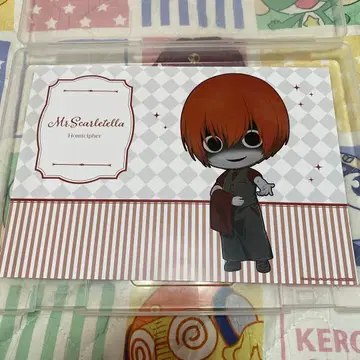 문자화 카 페 빨간 우산의 남자 런치 매트