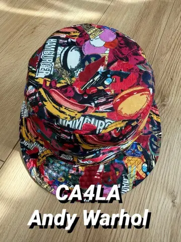 새상품급! CA4LA 버킷햇 앤디 워홀 콜라보