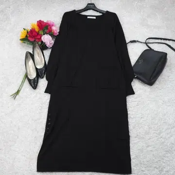 G10000*카프리슈 레마쥬 니트 원피스 블랙 F