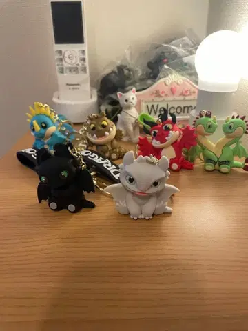 히크와 드래곤 키링 세트