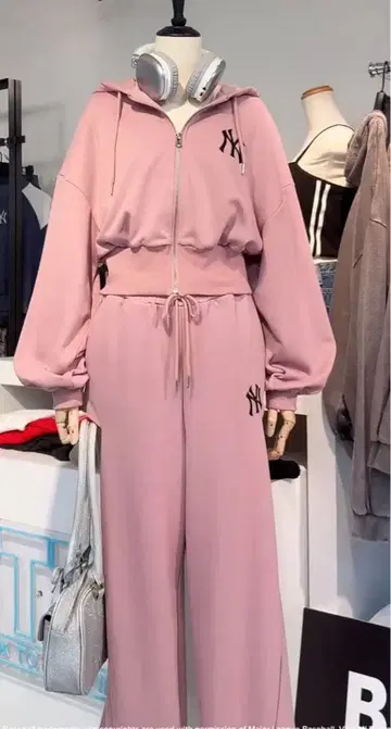 SPIRALGIRL MLB 셋업 핑크