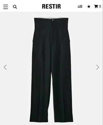 LE CIEL BLEU 하이웨스트 팬츠 블랙