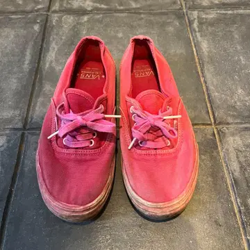 VANS 빨간색 스니커즈 캔버스